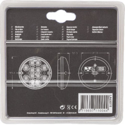 Atbulinės eigos žibintas LED, apvalus, 12/24V, Ø 95mm, gopart LA45019