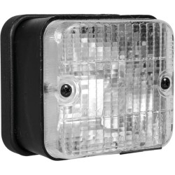 Kvadratinis atbulinės eigos žibintas, baltas, užsukamas, 87x52x77mm 483373