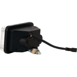 Stačiakampis atbulinės eigos žibintas, 12/24 V, baltas, užsukamas, 136x82x86mm, Waś 1400696200