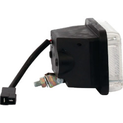 Stačiakampis atbulinės eigos žibintas, 12/24 V, baltas, užsukamas, 136x82x86mm, Waś 1400696200