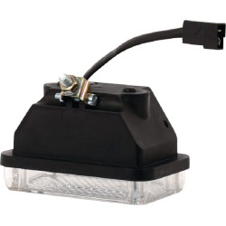 Stačiakampis atbulinės eigos žibintas, 12/24 V, baltas, užsukamas, 136x82x86mm, Waś 1400696200