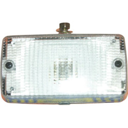 Atbulinės eigos žibintas stačiakampis, raudonas/skaidrus, varžtas ant TOR4521