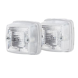 Kvadratinis atbulinės eigos žibintas, 12/24V, baltas, užsukamas, 84x51x84mm, ašmenų terminalas, Hella 2ZR003014091