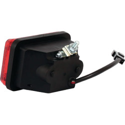 Rūko žibintas stačiakampis, 12/24V, raudonas, užsukamas, 136x86mm, Waś 1400696210