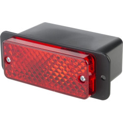 Rūko žibintas stačiakampis, 12/24V, raudonas, užsukamas, 134x50x72mm, Waś 1400696699