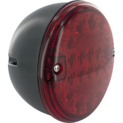 Rūko žibintas LED, apvalus, 24V, raudonas, užsukamas, Ø 140mm, 1 LED, Britax L1401L24V