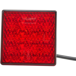 Rūko žibintas LED, kvadratinis, 12V, raudonas, užsukamas, 80x33,7x80mm, Hella ValueFit 2NE357029041