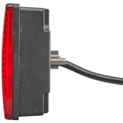 Rūko žibintas LED, kvadratinis, 12V, raudonas, užsukamas, 80x33,7x80mm, Hella ValueFit 2NE357029041