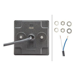 Rūko žibintas LED, kvadratinis, 24V, raudonas, užsukamas, 80x33,7x80mm, Hella ValueFit 2NE357029141