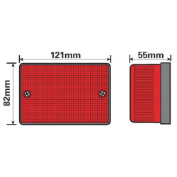 Led rūko žibintas 12v VLC6132