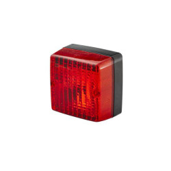 Rūko žibintas kvadratinis, 12V, raudonas, užsukamas, 97x57x97mm, Hella 2NE003315011