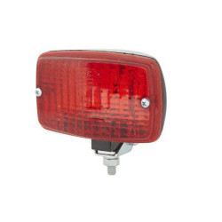 Rūko žibintas stačiakampis, 12V, raudonas, užsukamas, 124x69x74mm, Blade terminalas, Hella 2NE002985001