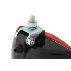 Rūko žibintas stačiakampis, 12V, raudonas, užsukamas, 124x69x74mm, Blade terminalas, Hella 2NE002985001