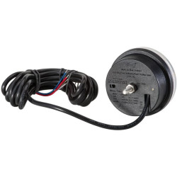 Krypties ir padėties šviesos diodas, priekinis, apvalus, 12 V, geltonas/baltas, užsukamas, Ø 83 mm, 25 šviesos diodai, Hella 2BE