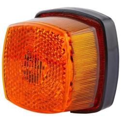 Žymeklis 5W, kvadratinis, 12/24V, gintarinis, užsukamas, 62xHella 2PS003057051