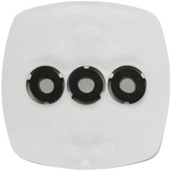 Žymeklis 5W, kvadratinis, 12V, skaidrus/baltas, užsukamas, 62x40x62mm, Hella 2PF003057001