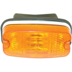 Indikatoriaus lemputė stačiakampė, gintarinė, varžtas ant G15020