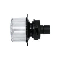 Indikacinė lemputė 21W, apvali, 12/24V, gintarinė/skaidri, užsukama, Ø 55mm, Hella 2BA008221001