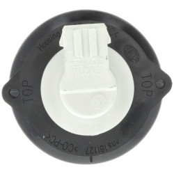 Indikacinė lemputė 21W, apvali, 24V, permatoma/oranžinė, užsukamas, Ø 66mm AMP kištukas, Hella 2BA009001167