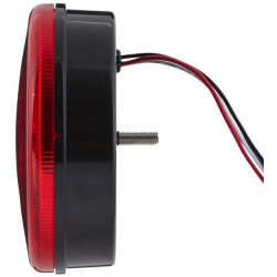 Stabdžių žibintas LED, apvalus, 10/30 V, raudonas, užsukamas, Ø 122 mm, 24 šviesos diodai, Hella ValueFit 2SB357027011