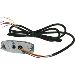 Mirksi įspėjamoji lemputė, gintarinė, 3 LED LA20073