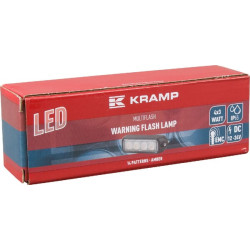 Įspėjamoji lemputė LED, 12W, 12-24V, gintarinė, užsukama, 96x28x19mm, 4 šviesos diodai, Kramp LA20013