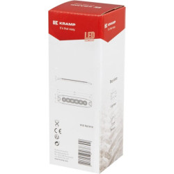 Mirksintis įspėjamasis šviesos diodas, stačiakampis, 10/30V, oranžinis, 130x30x7mm, 6 šviesos diodai, Kramp LA200763M