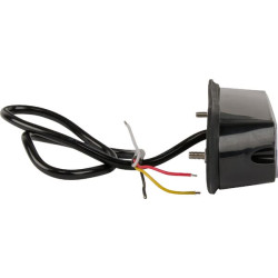 Įspėjamoji lemputė LED, 6W, 12-24V, gintarinė, užsukama, 106x34x30mm, 3 LED, Kramp LA20009