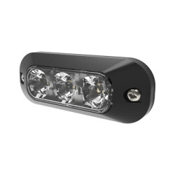Kryptinis blyksnis 3 LED 12/24V baltas XTP3W