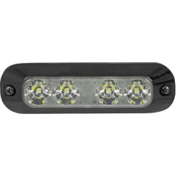 Kryptinis blykstė 4 LED 12/24V baltas ED3704C