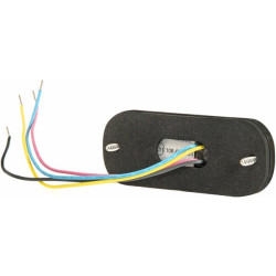 Kryptinis blykstė 3 LED 12/24V gintaro spalvos ED3703A