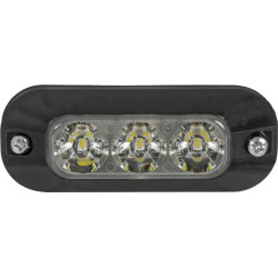 Kryptinis blykstė 3 LED 12/24V gintaro spalvos ED3703A