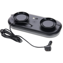 Šviesos juosta LED, 12-24V, gintarinė, magnetinė, 365x173x47mm, 42 LED, Kramp LA20008