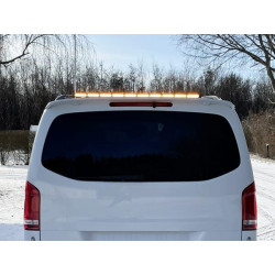 Šviesos juosta, 12/24V, gintarinė, prisukama, 1059x32x53mm, daugialypė blykstė, 10 x 6 LED, Kramp 1603140737KR