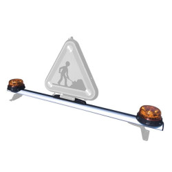 Stogo strypas 110cm su 2 LED PEGASUS švyturėliais 2090L2B110