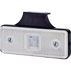 Šviesos diodas, 0,4/0,7 W, stačiakampis, 12/24 V, baltas, 112x45x17 mm, 1 LED, gopart LA35050