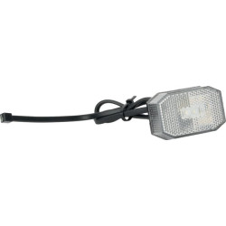 Šviesos diodas, aštuonkampis, 12V, baltas, užsukamas, 65x28x44mm, Aspöck 316309007