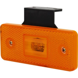 Žymeklis LED, stačiakampis, 12/24V, gintaras, užsukamas, 116x21x66mm, Waś 1400690550