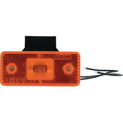 Žymeklis LED, stačiakampis, 12/24V, gintaras, užsukamas, 116x21x66mm, Waś 1400690550