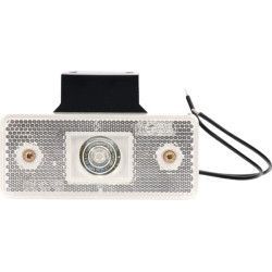 Žymeklis LED, stačiakampis, 12/24V, skaidrus, užsukamas, 116x21x66mm, Waś 14006901050