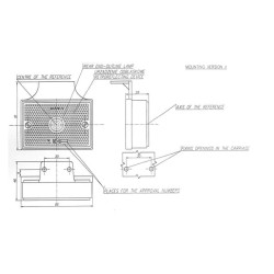 Stačiakampis žymeklis, raudonas, užsegamas, Waś 1400690410