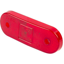 Žymeklis LED, stačiakampis, 12/24V, raudonas, užsukamas, 113x63mm, Waś 14006905330