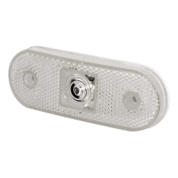 Žymeklis LED, stačiakampis, 12/24V, skaidrus, užsukamas, 113x63mm, Waś 1400690530