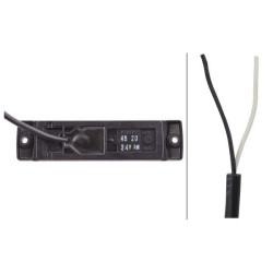 Šviesos diodas, 1,20 W, stačiakampis, 24 V, baltas, įjungiamas, 1 LED, Hella 2PG008645961