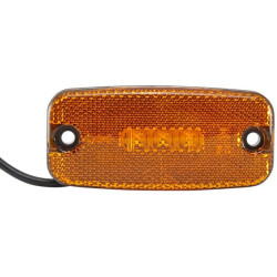 Šviesos diodas, stačiakampis, 9/36 V, gintaro spalvos, užsukamas, 111x67x72,5 mm, 3 šviesos diodai, Hella ValueFit 2PS357008011