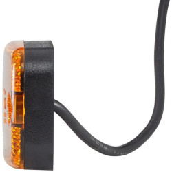 Šviesos diodas, stačiakampis, 9/36 V, gintaro spalvos, užsukamas, 111x67x72,5 mm, 3 šviesos diodai, Hella ValueFit 2PS357008011