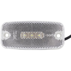 Šviesos diodas, stačiakampis, 9/36 V, baltas, užsukamas, 111x20x51 mm, 3 šviesos diodai, Hella ValueFit 2PG357008031