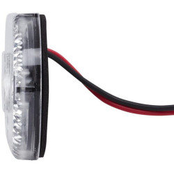 Šviesos diodas, stačiakampis, 24 V, skaidrus, užsukamas, 108 x 10,5 x 44 mm, 5 šviesos diodai, Hella ValueFit 2PG357009121