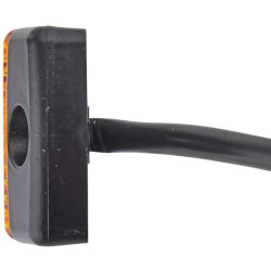 Žymeklis 0,50 W, stačiakampis, 12 V, gintaro spalvos, užsukamas, 130x32x1 LED, Hella 2PS008645011