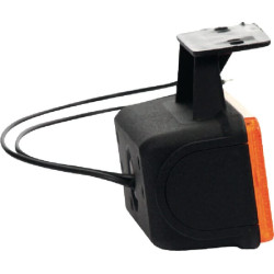 Žymeklis LED, stačiakampis, 12/24V, gintaras, užsukamas, Waś 1400690555